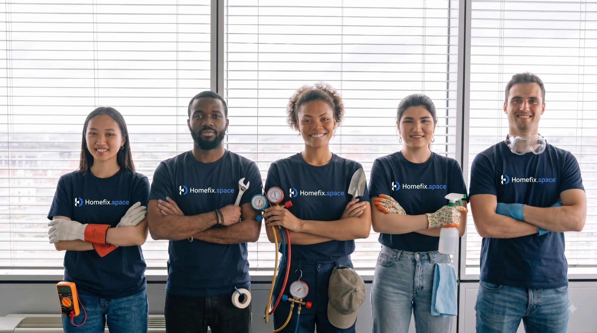Homefix technicians representing the service team
